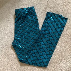 🧜‍♀️ Women’s Teal Fish Scale Mermaid Leggings